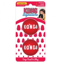 KONG Signature Balls Small 2PK Squeak